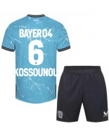 Bayer Leverkusen Odilon Kossounou #6 Kolmaspaita Lasten 2023-24 Lyhythihainen (+ shortsit)